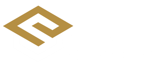 Strike Services logo white 2026